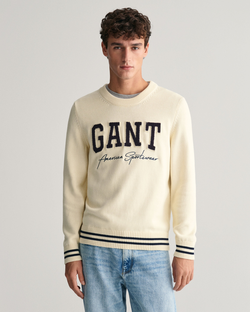 Gant Collegiate Sweater Met Ronde...